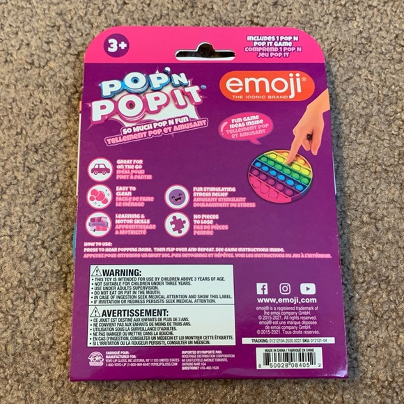 Round Rainbow Watermelon Scent Popit Pop It Fidget - Picture 13 of 15